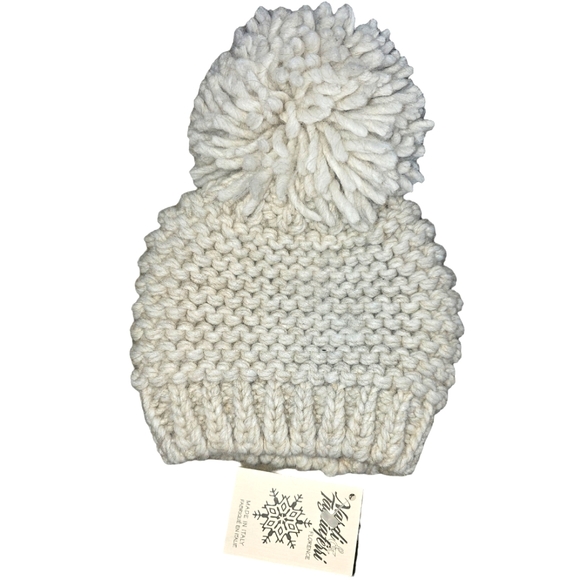 Nardi Tagliaferri Accessories - NWT | Nardi Tagliaferri | Women's Wool Alpaca Beanie Pom | 🇮🇹 Italy 🇮🇹